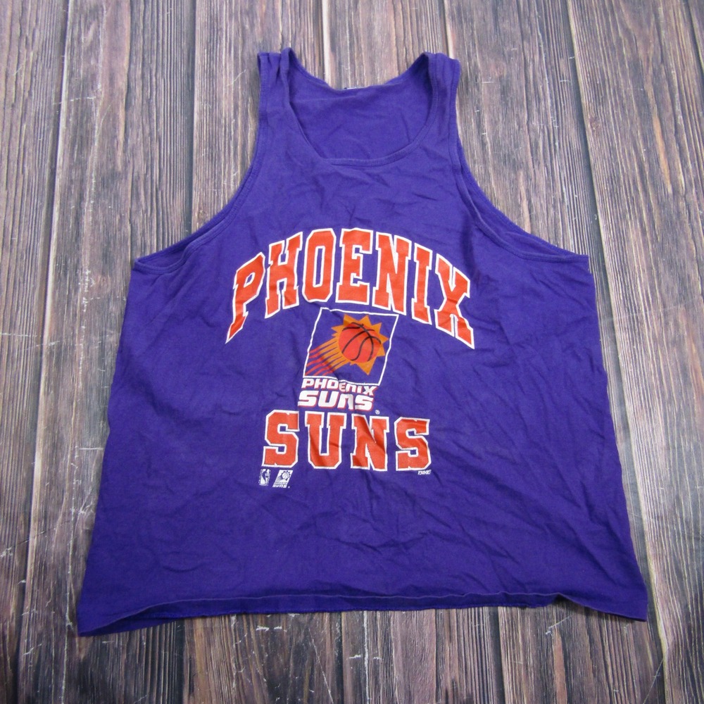 Vintage Phoenix Suns Tank Top Mens XL Purple Single Stitch NBA Basketball Shirt